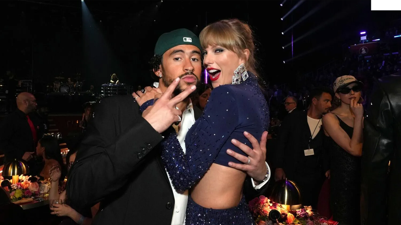 Sacude su cuerpo Taylor Swift bailando merengue de Bad Bunny en los Grammy 2023