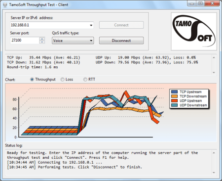 TamoSoft Throughput Test 1.0.36