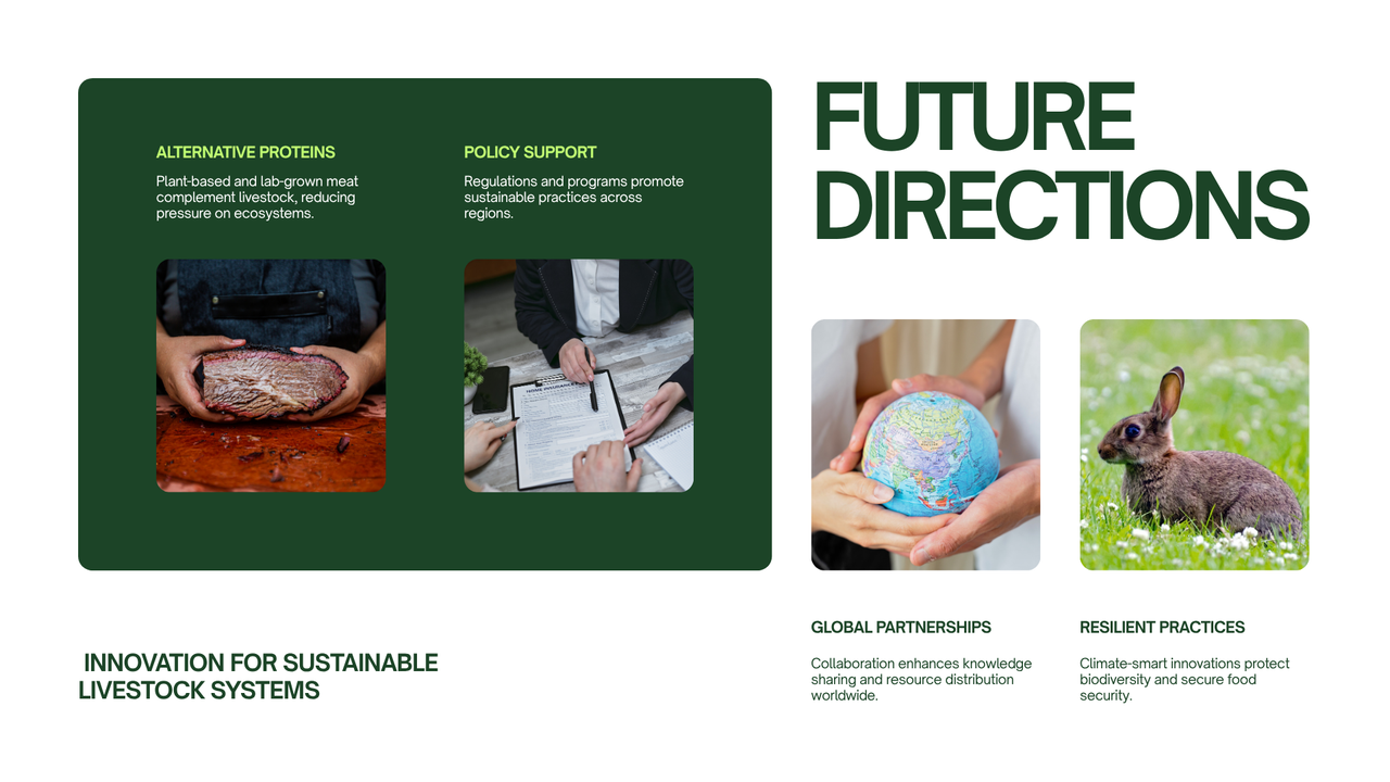 Green and White Simple Livestock Presentation