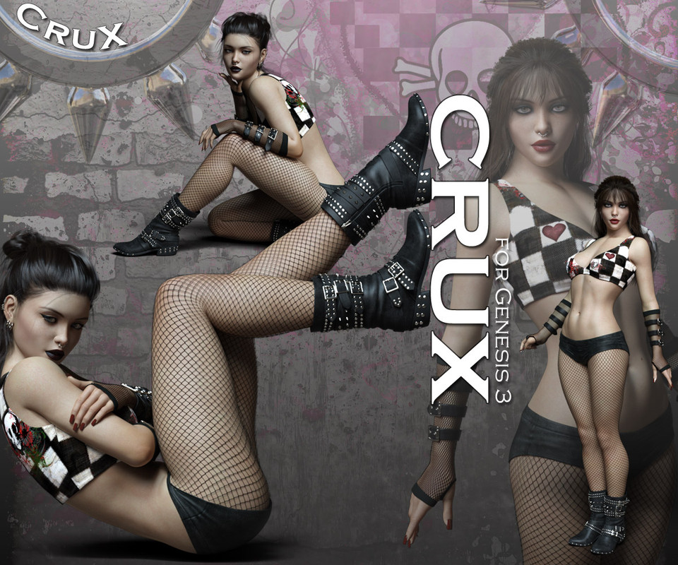 CruX Outfit for the Genesis 3 Female