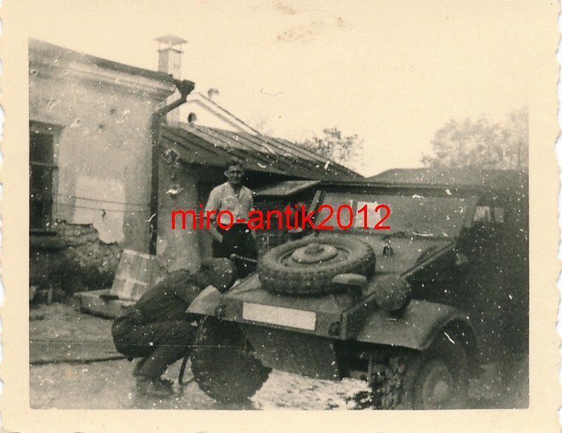 Wehrmacht, Kübel, Frontansicht, Russland