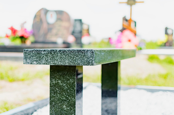 granite memorial bench