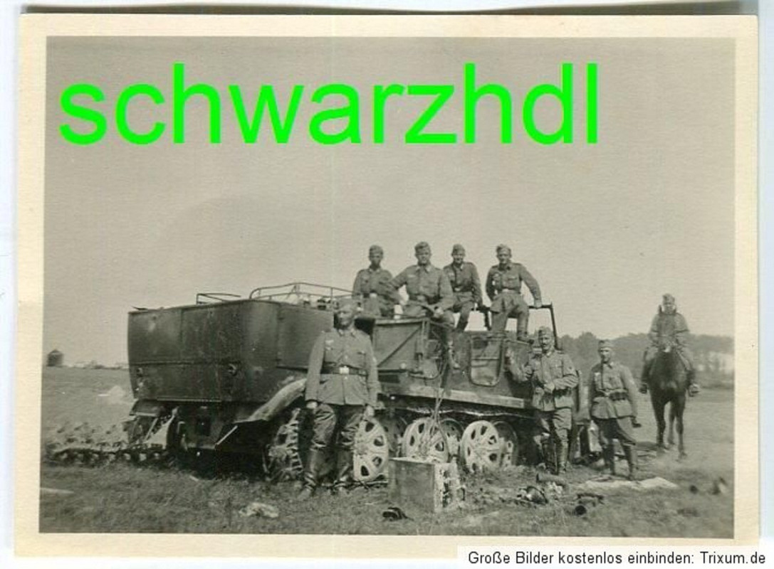 Foto Russland zerstörte Halbkette sdkfz
