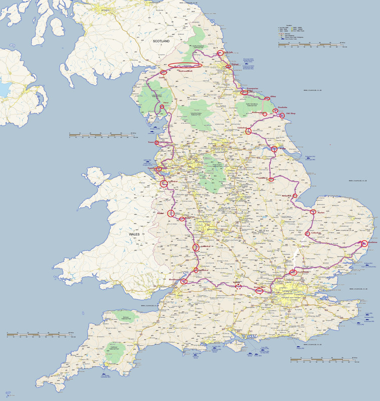 Micks marked Route 3