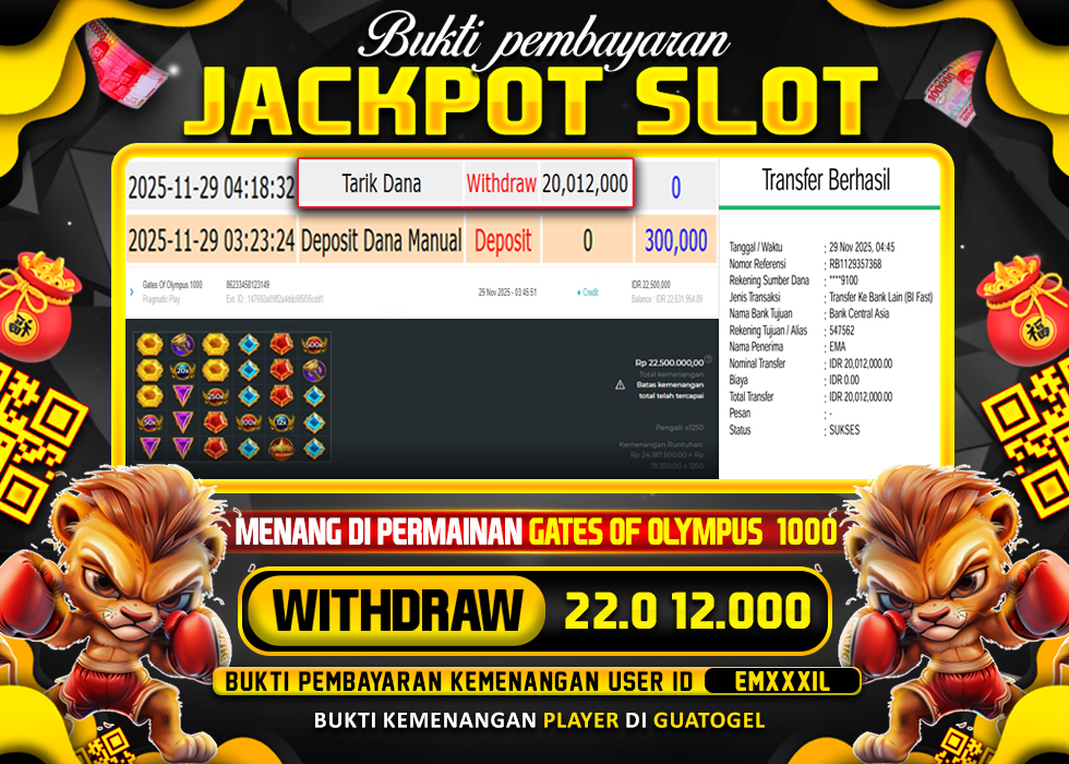 BUKTI JACKPOT LUNAS GUATOGEL