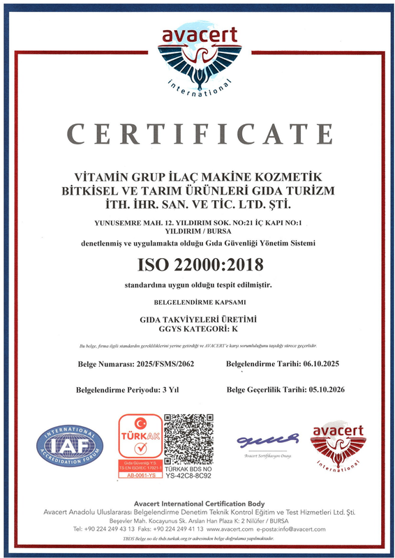 ISO 22000 сертификати