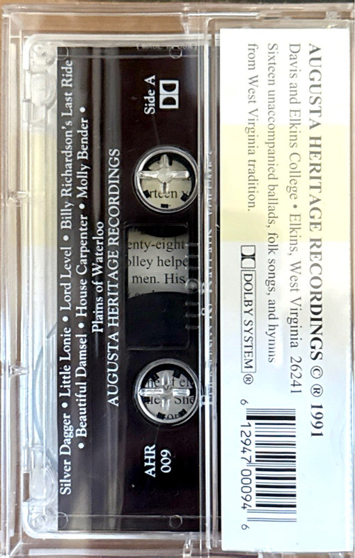 Folksongs & Ballads Vol 3 - Back Side