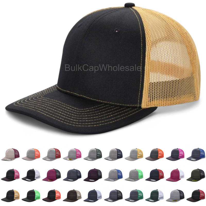 Baseball Cap Trucker mesh Hat Snapback Adjustable Size

