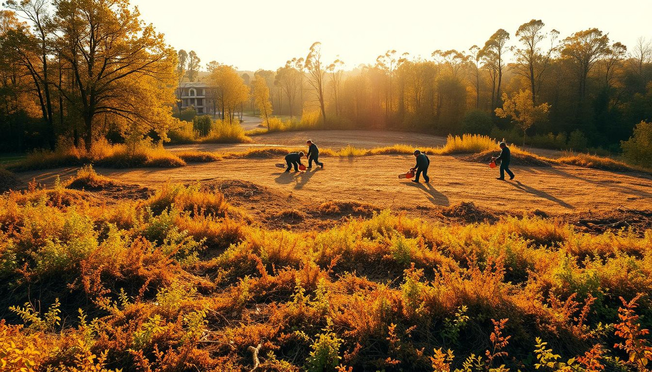 Почему расчистку и выравнивание участка под строительство лучше делать осенью, а не весной