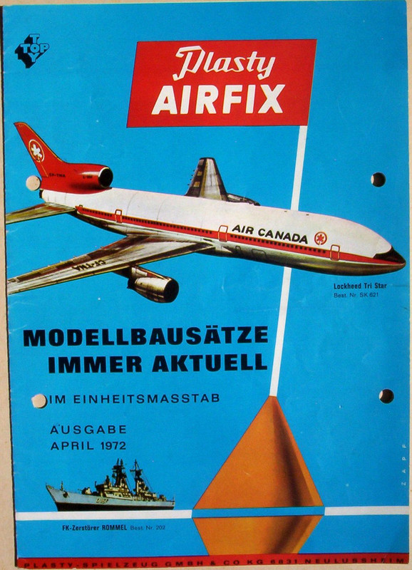 Plasty Airfix Leaflet April 1972