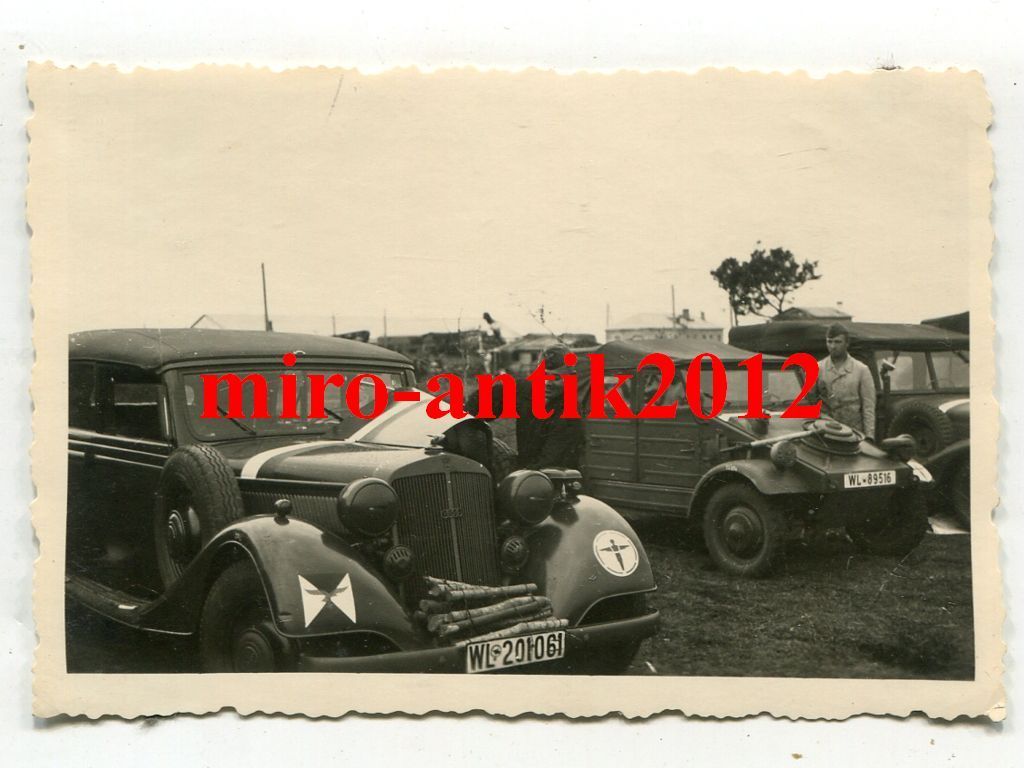 Foto, Luftwaffe, PKW, VW Kübelwagen, Emblem, Wag