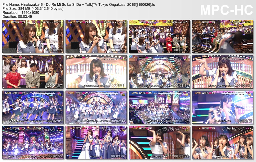 Hinatazaka46 - Do Re Mi So La Si Do   Talk[TV Tokyo Ongakusai 20