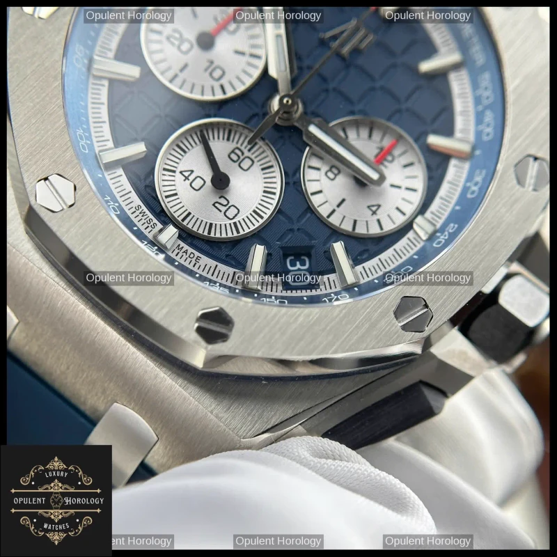 Audemars Piguet Royal Oak Offshore Chronograph 26420 43mm Blue Dial Automatic - Super Clone