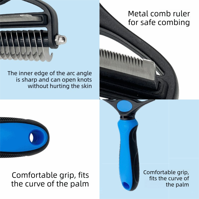 Pink Pet Grooming Comb – Fine Toothed Side for Hair Removal and Detangling, Ideal for Dogs with Long or Thick Coats in the destination market
