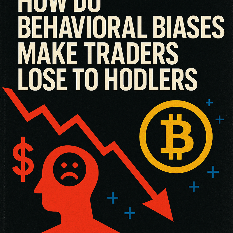 How do behavioral biases make traders lose to HODLers