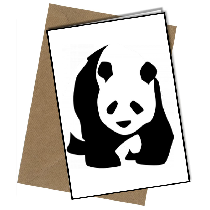 RETRO PANDA CARD — Postimages