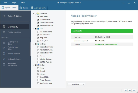 Auslogics Registry Cleaner Professional 9.0.0.4 Multilingual