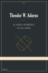 Theodor W. Adorno – Il Nulla Positivo. Gli scritti su Beckett (2019)