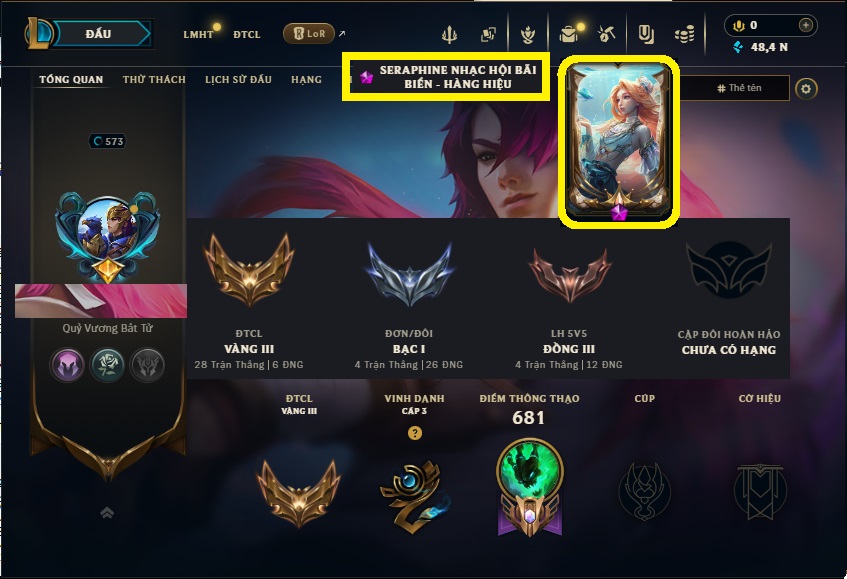 Acc LMHT # - Khung Bạc