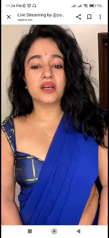 [Image: Poonam-Bajwa-Blue-Saree-Live-mp4-0009.jpg]