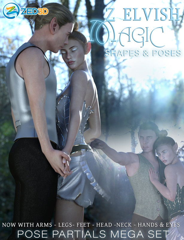 Z Elvish Magic Shape and Pose Mega Set
