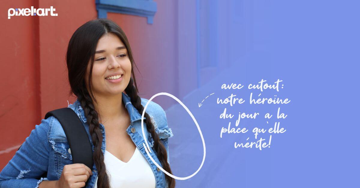 combiner détourage photo et dégradés