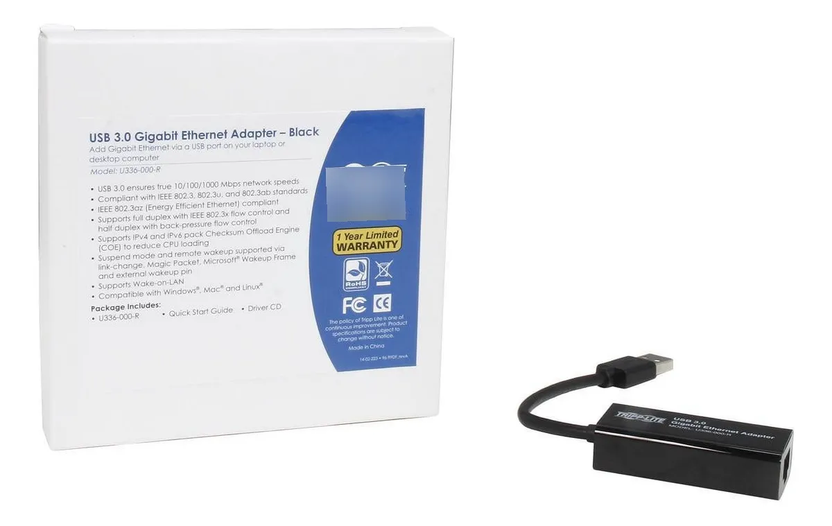 Adaptador USB a Ethernet - Vista Empaquetado