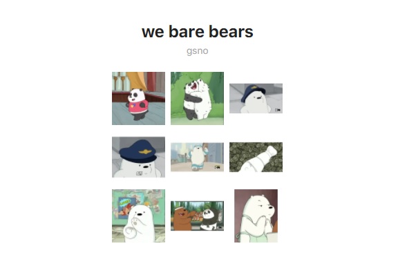 Stiker bergerak WA We Bare Bears