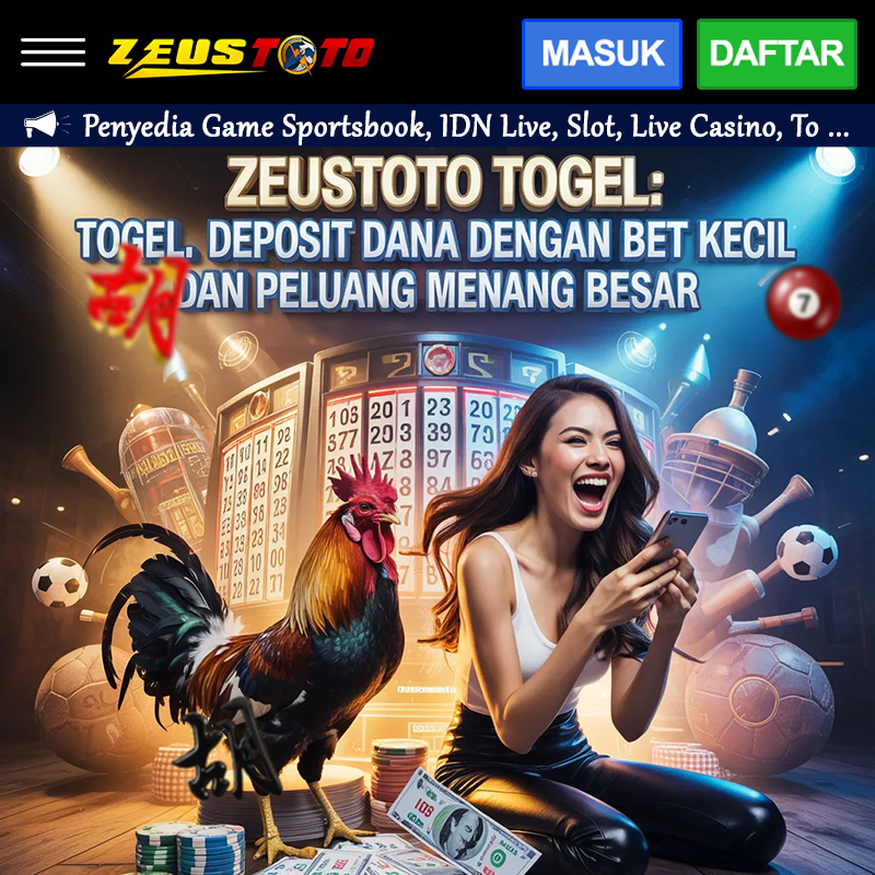 ZEUSTOTO TOGEL: Togel Deposit Dana dengan Bet Kecil dan Peluang Menang Besar image 1