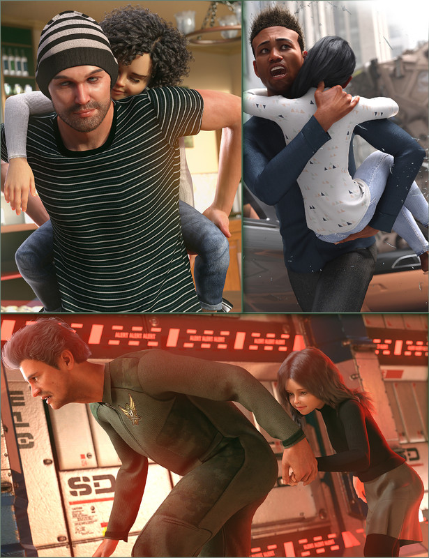 The Survivalists Poses for Genesis 8 Male and Heidi Character The Survivalists Poses for Genesis 8 Male and Heidi Character