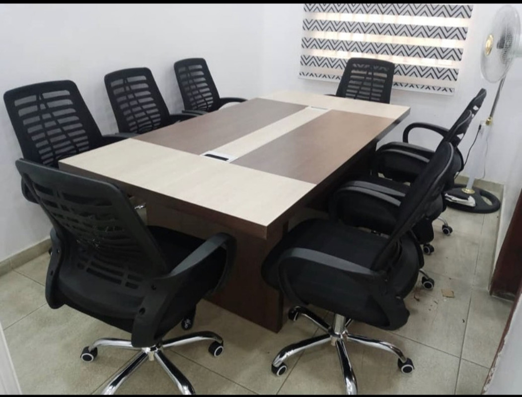 Home office decor with desk and chair