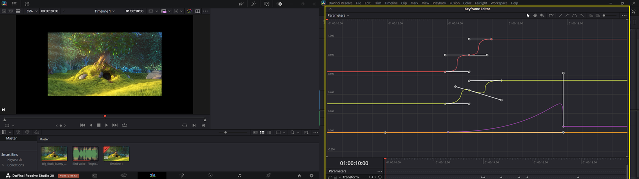 B. No Options To Resize Keyframe Editor Window (150% UI Scale)