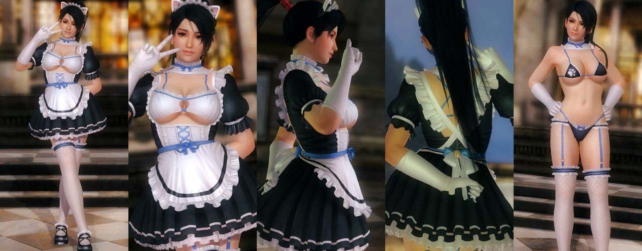Momiji DOAXVV Whimsical Nyan Maid (White)