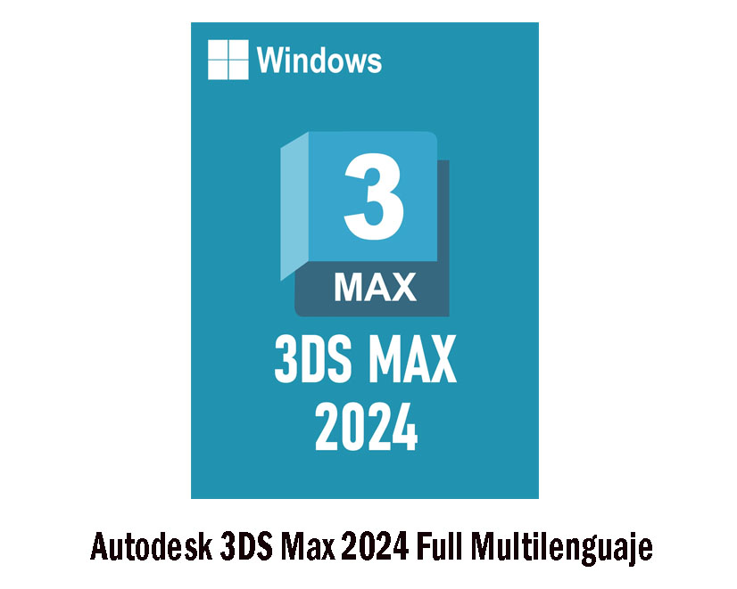 Autodesk 3DS MAX 2024 full x64 bits Modelado 3D renderizado Mult
