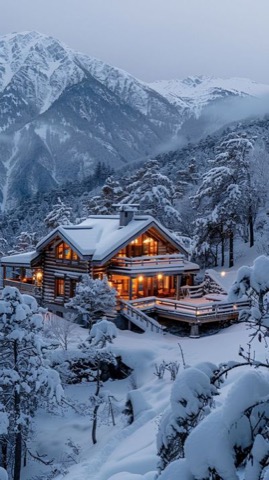 Snowed-in-Cabin