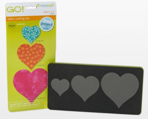  Go! Fabric Cutting Dies-Queen Of Hearts 4 Sizes
