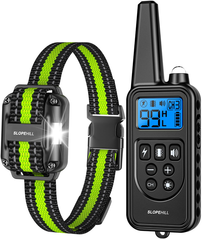 SLOPEHILL Dog Training Collar 4200ft Green
