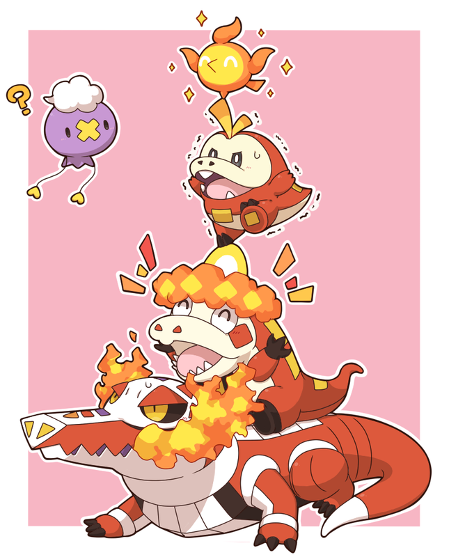 drifloon-fuecoco-skeledirge-fire-bird-an