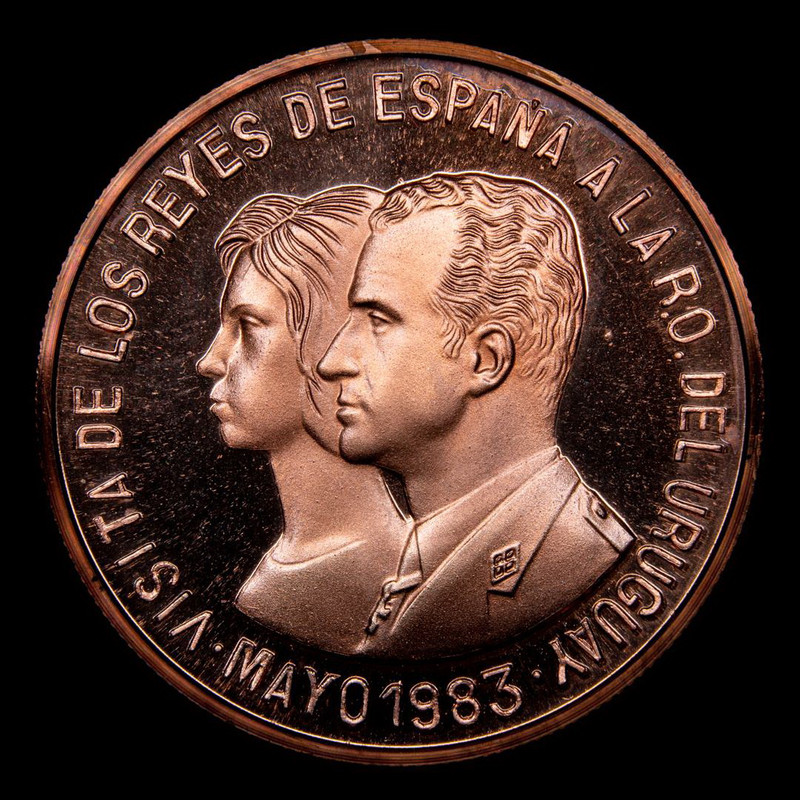 Uruguay •1983• 20.000 Nuevos Pesos •Ensayo en cobre• 353-1