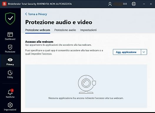 BitDef 2021 (Protezione Webcam)