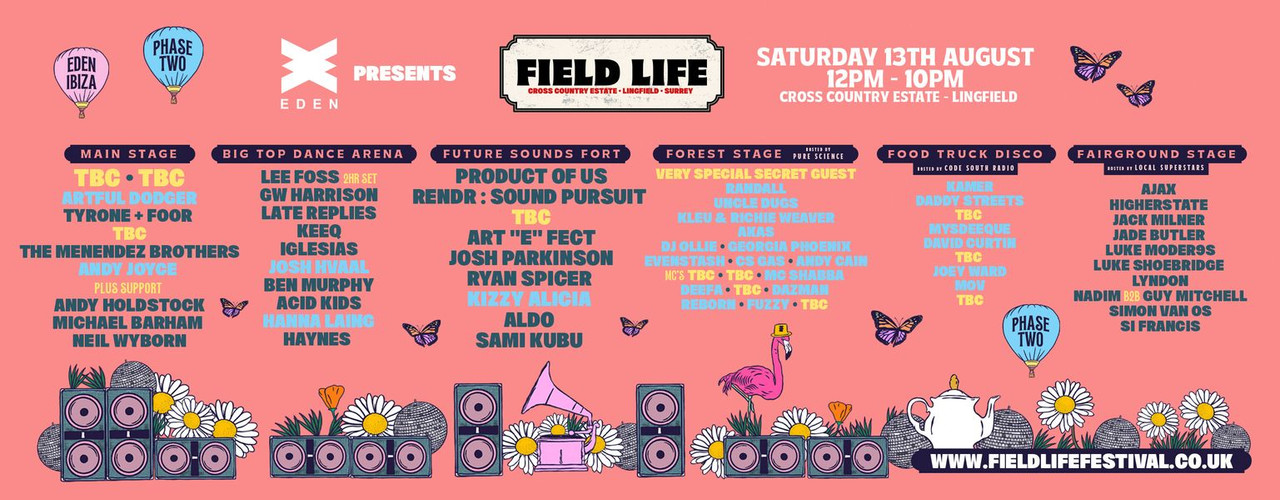 Field Life Line Up