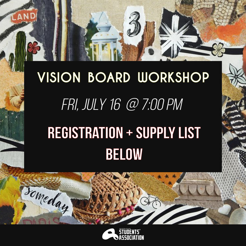 Vision Board Workshop Red River College Students Association