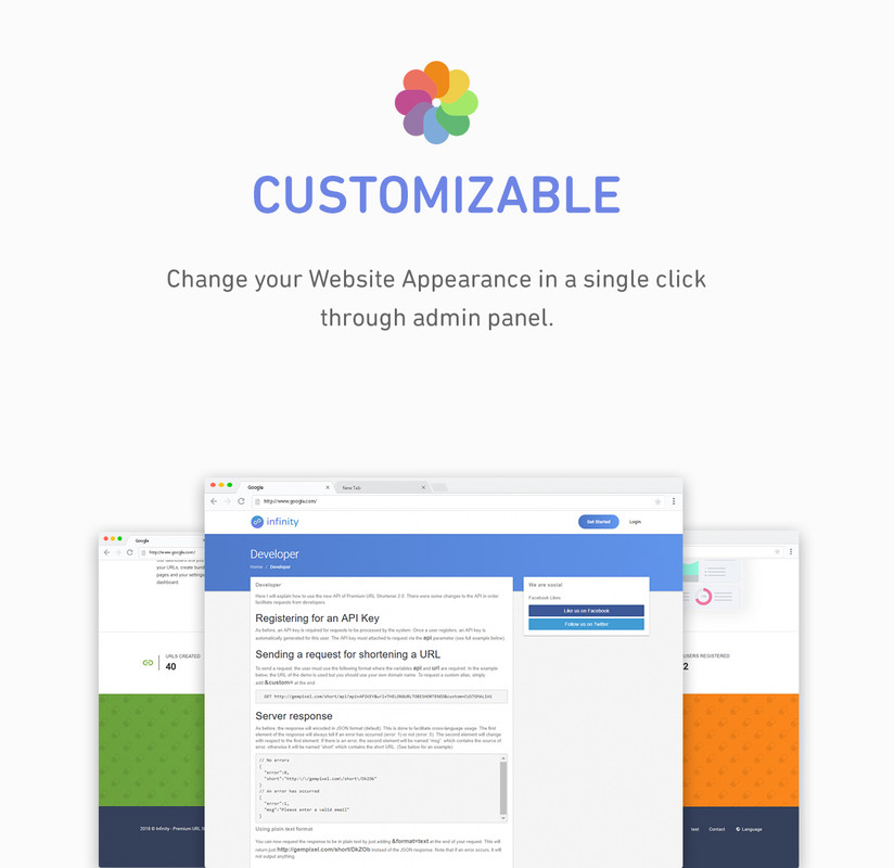 Infinity - Premium URL Shortener Theme - 2