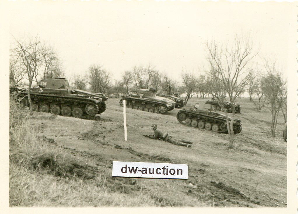 Panzer mit Nummer auf Turm im Gelände