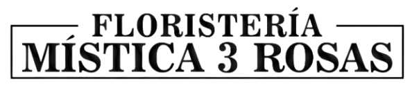 Logo Floristería Mística 3 Rosas