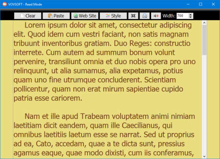 VovSoft Read Mode v2.20