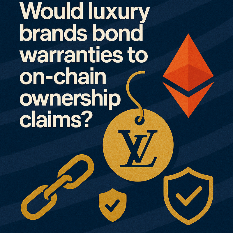 Would luxury brands bond warranties to on-chain ownership claims?