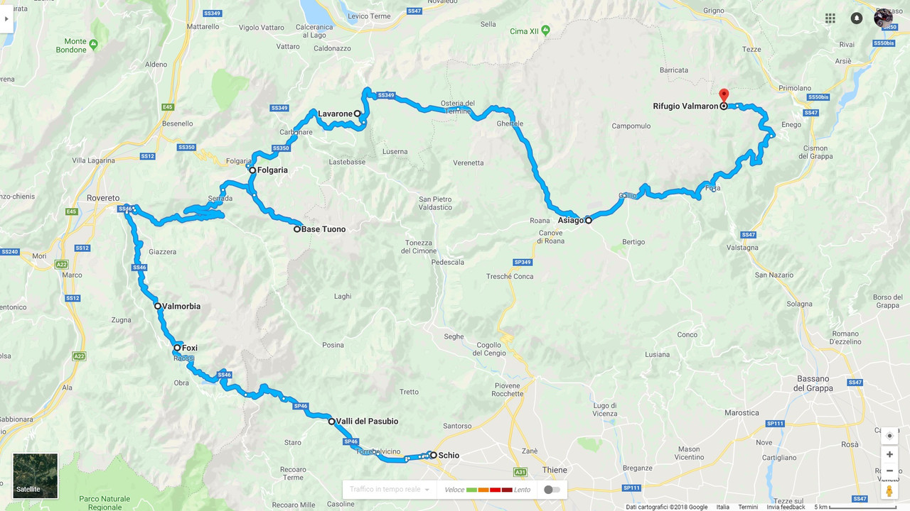 Itinerario Andata