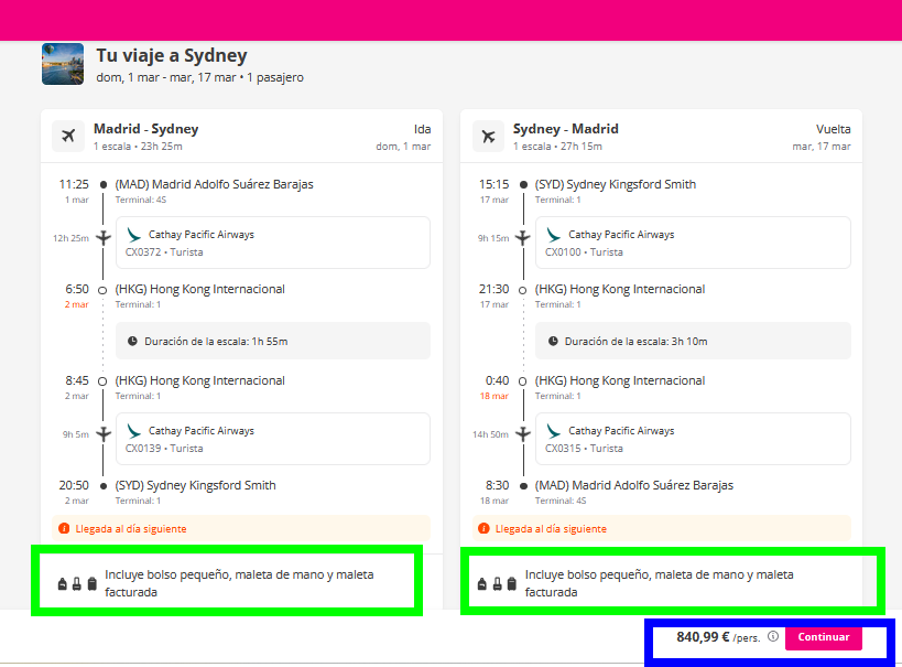 Madrid a Sydney desde 839€ - Cathay Pacific - Vuelos Directos a QATAR (Doha) SOLO 167€ ✈️ Foro General de Viajes