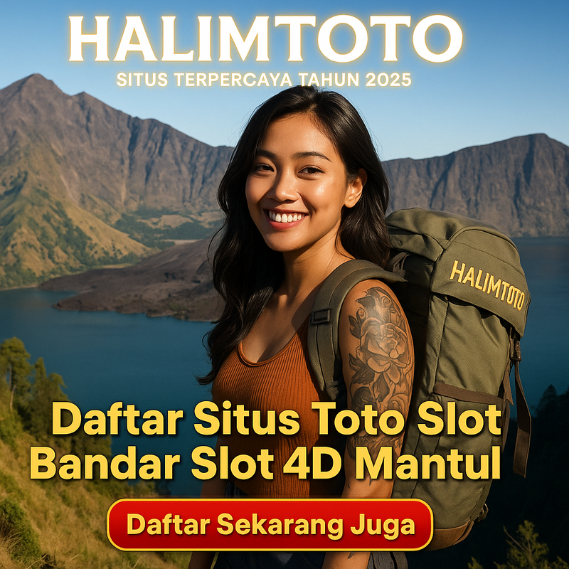 HALIMTOTO : Daftar Situs Toto Slot & Bandar Slot 4D Online Terpercaya Mantul.